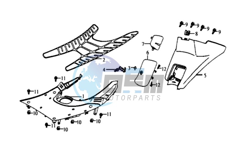 COWLING / FOOTREST / FLOOR MAT