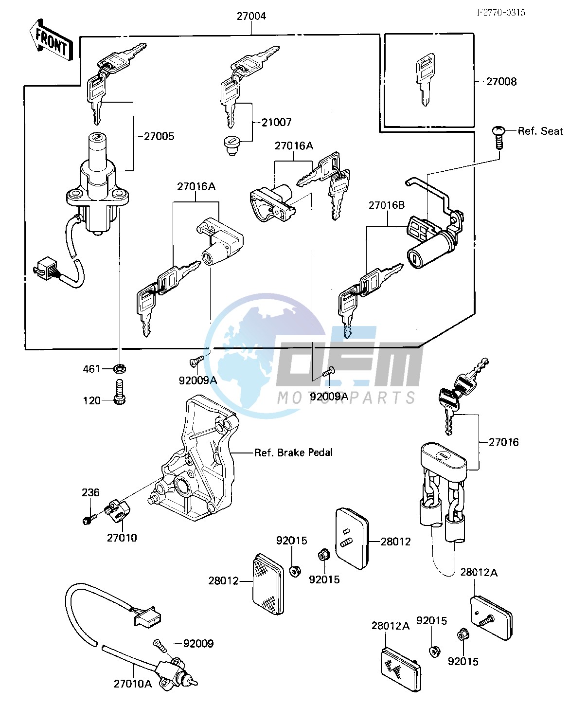 IGNITION SWITCH_LOCKS_REFLECTORS