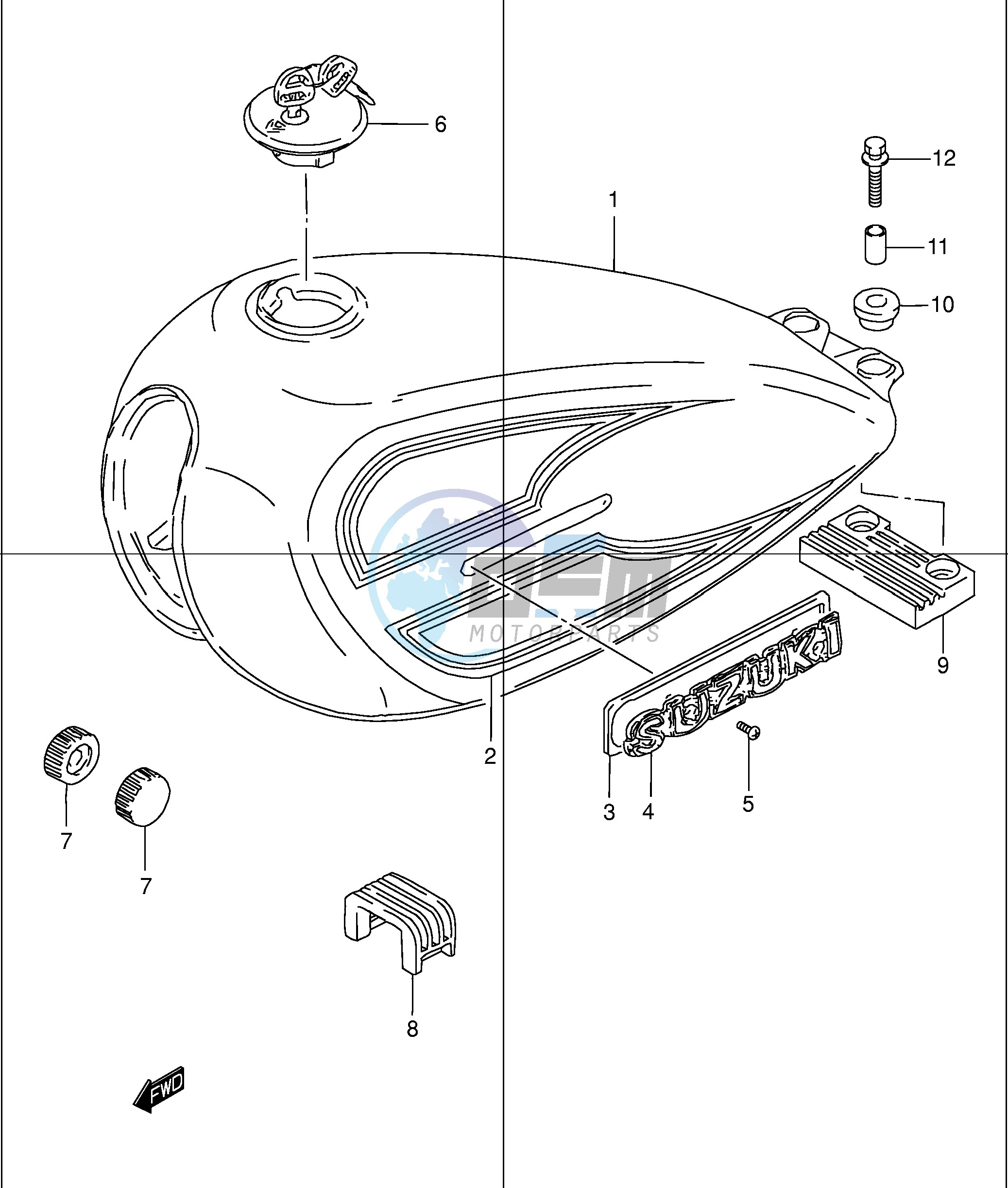 FUEL TANK (MODEL K1)