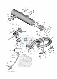 YXF1000EWS YX10FPSM (B4J2) drawing EXHAUST