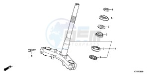 SH300B drawing STEERING STEM