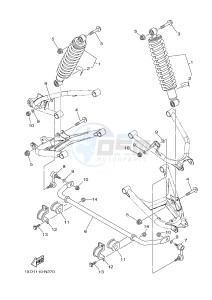 YXM700E YXM700PE MP 700 EPS (1XPC) drawing REAR SUSPENSION