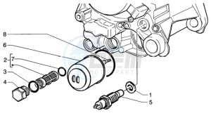 Beverly 125 drawing Oil Filter