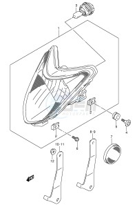 LT-Z250 (E28-E33) drawing HEADLAMP