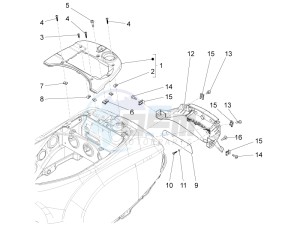 S 150 4T 3V ie Vietnam drawing Rear cover - Splash guard