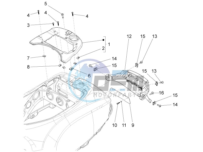 Rear cover - Splash guard