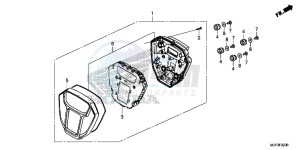 CRF1000G CRF1000 - Africa Twin Europe Direct - (ED) drawing METER