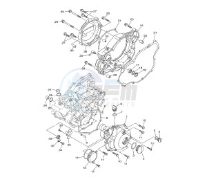 WR F 250 drawing CRANKCASE COVER