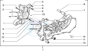 Runner 50 drawing Crankcase