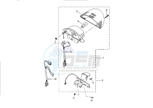 YQ AEROX 50 drawing TAILLIGHT