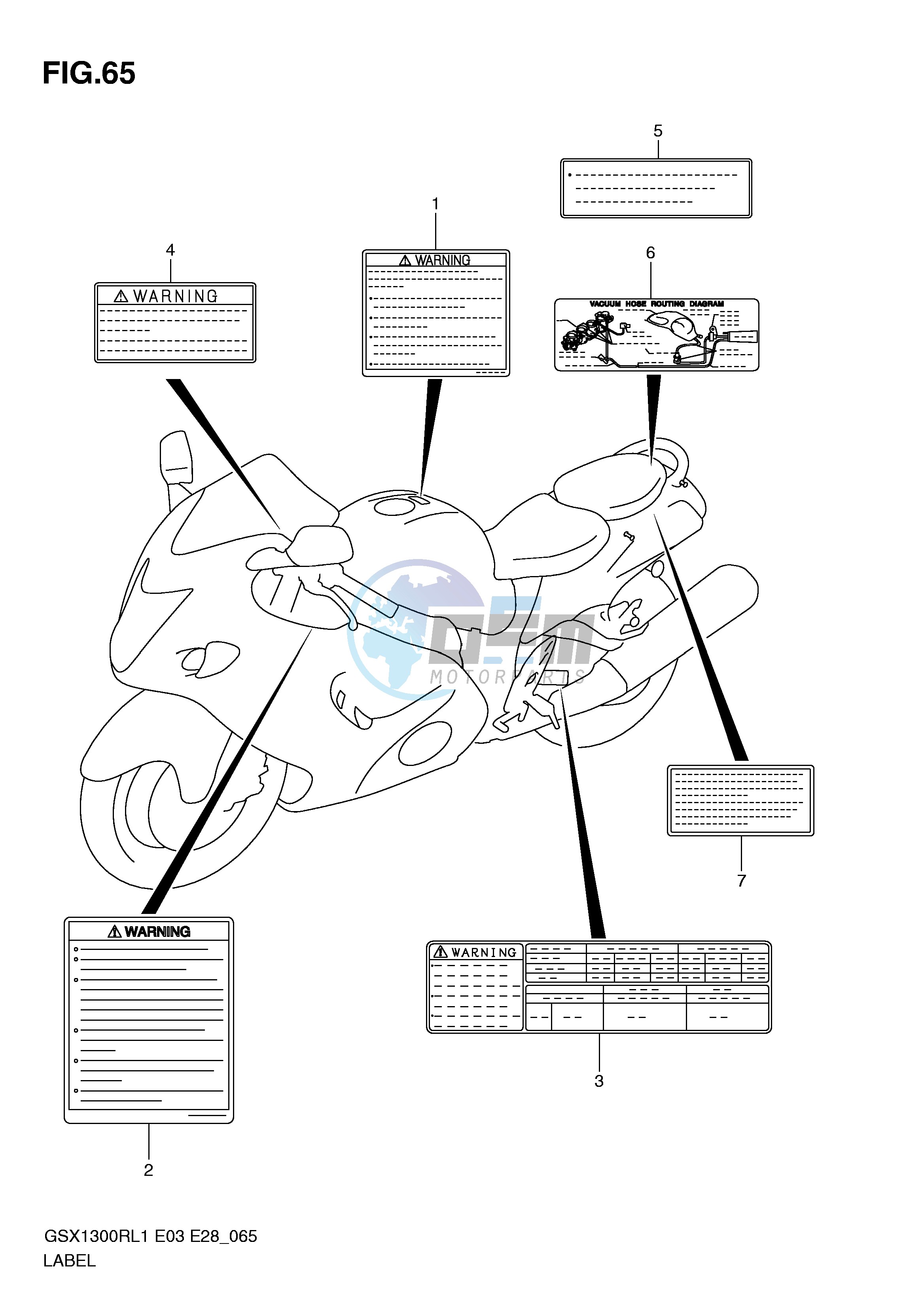 LABEL (GSX1300RL1 E33)