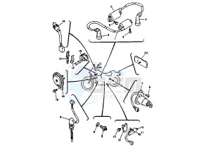 XV S VIRAGO 250 drawing ELECTRICAL DEVICES