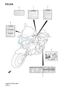 DL650 (E3-E28) V-Strom drawing LABEL (MODEL K8 K9 L0)