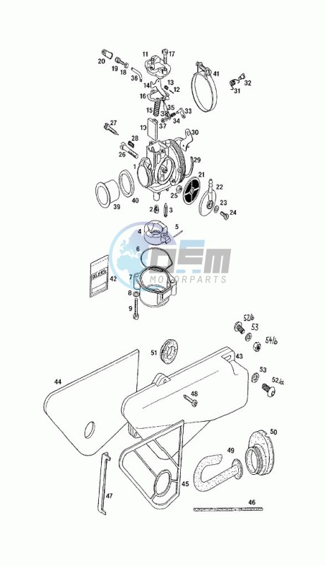 Carburator-intake silencer