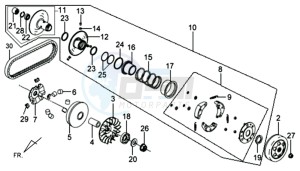 MIO 100 drawing CLUTCH