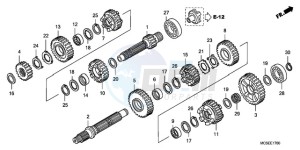 ST1300A9 Korea - (KO / ABS MME) drawing TRANSMISSION