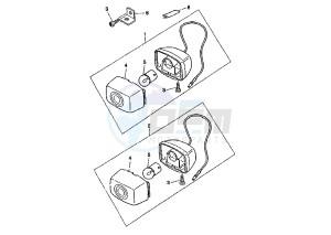 BW'S ORIGINAL 50 drawing FRONT FLASHER LIGHTS