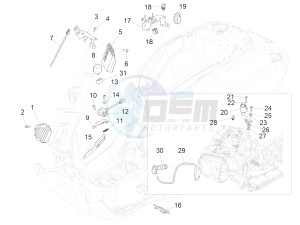 SPRINT 150 4T 3V IGET ABS E4 (NAFTA) drawing Voltage Regulators - Electronic Control Units (ecu) - H.T. Coil