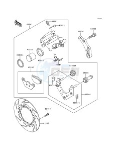 ZG 1000 A [CONCOURS] (A10-A14) [CONCOURS] drawing REAR BRAKE