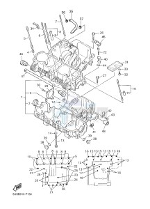 XJR1300C XJR 1300 (2PN3) drawing CRANKCASE