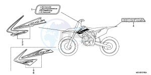 CRF450RB drawing MARK