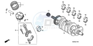 CBF600NA9 Europe Direct - (ED / ABS) drawing CRANKSHAFT/PISTON