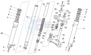 V7 II Stornello ABS 750 drawing Front fork II