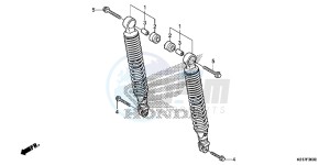 SH125D SH125i UK - (E) drawing REAR CUSHION