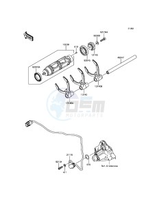 NINJA H2 / NINJA H2 CARBON ZX1000XHFA XX (EU ME A(FRICA) drawing Gear Change Drum/Shift Fork(s)