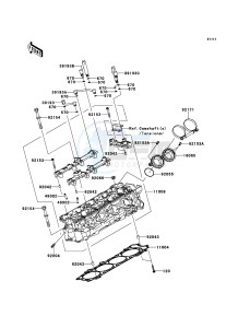 1400GTR_ABS ZG1400CBF FR GB XX (EU ME A(FRICA) drawing Cylinder Head