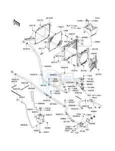 KRF 750 A [TERYX 750 4X4] (A8F) A8F drawing RADIATOR