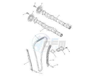 FZ8-N 800 drawing CAMSHAFT AND TIMING CHAIN