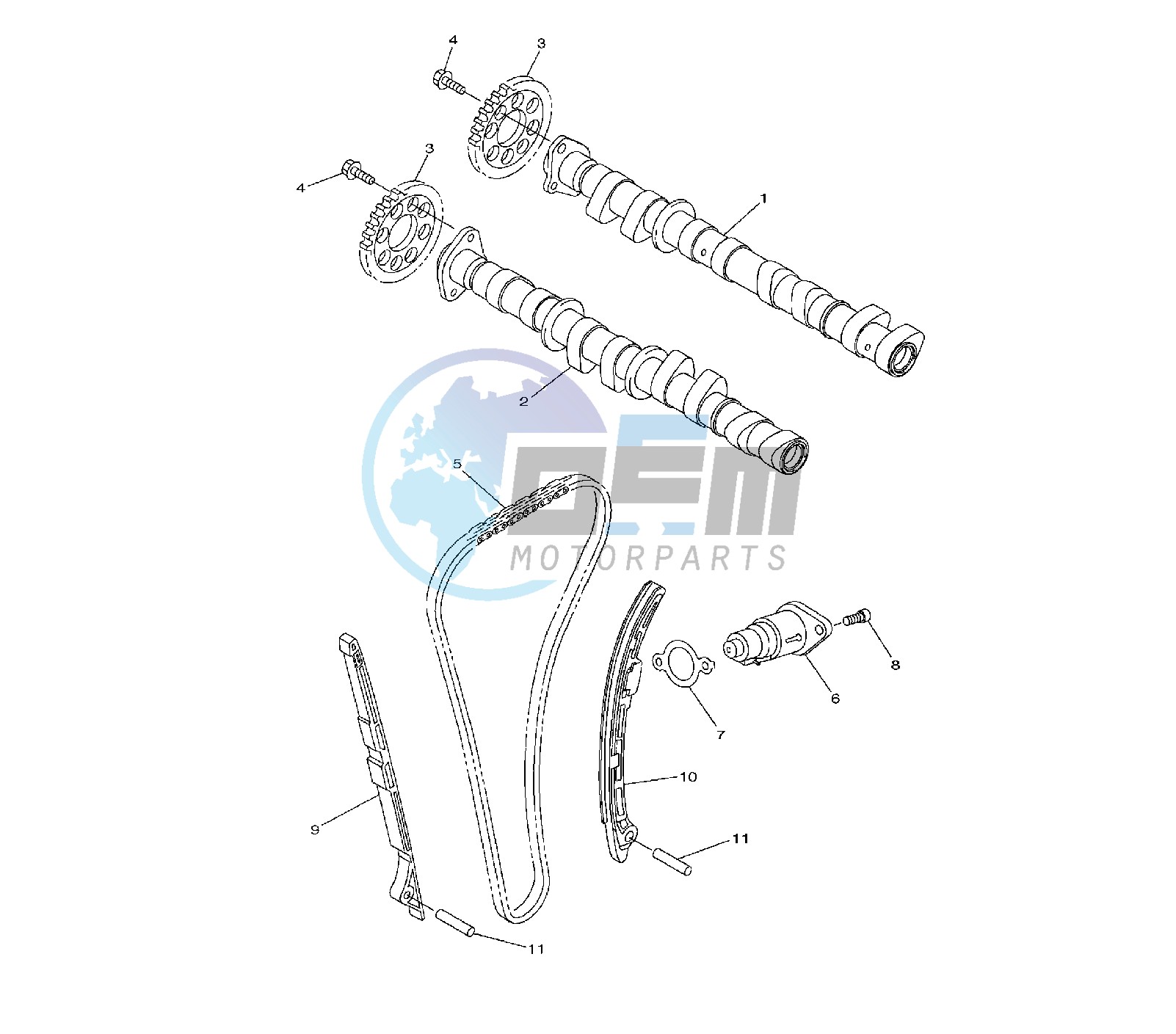 CAMSHAFT AND TIMING CHAIN