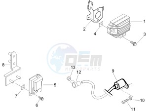 Liberty 200 4t (N15000U01) drawing Voltage Regulators - Electronic Control Units (ecu) - H.T. Coil