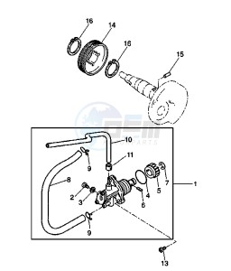 YH WHY 50 drawing OIL PUMP