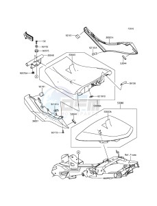 ER-6F_ABS EX650FCF XX (EU ME A(FRICA) drawing Seat