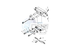 FZR R 600 drawing TAILLIGHT