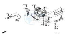 CBR600RA9 France - (F / ABS CMF) drawing STEERING DAMPER