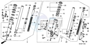 GL18009 Europe Direct - (ED) drawing FRONT FORK