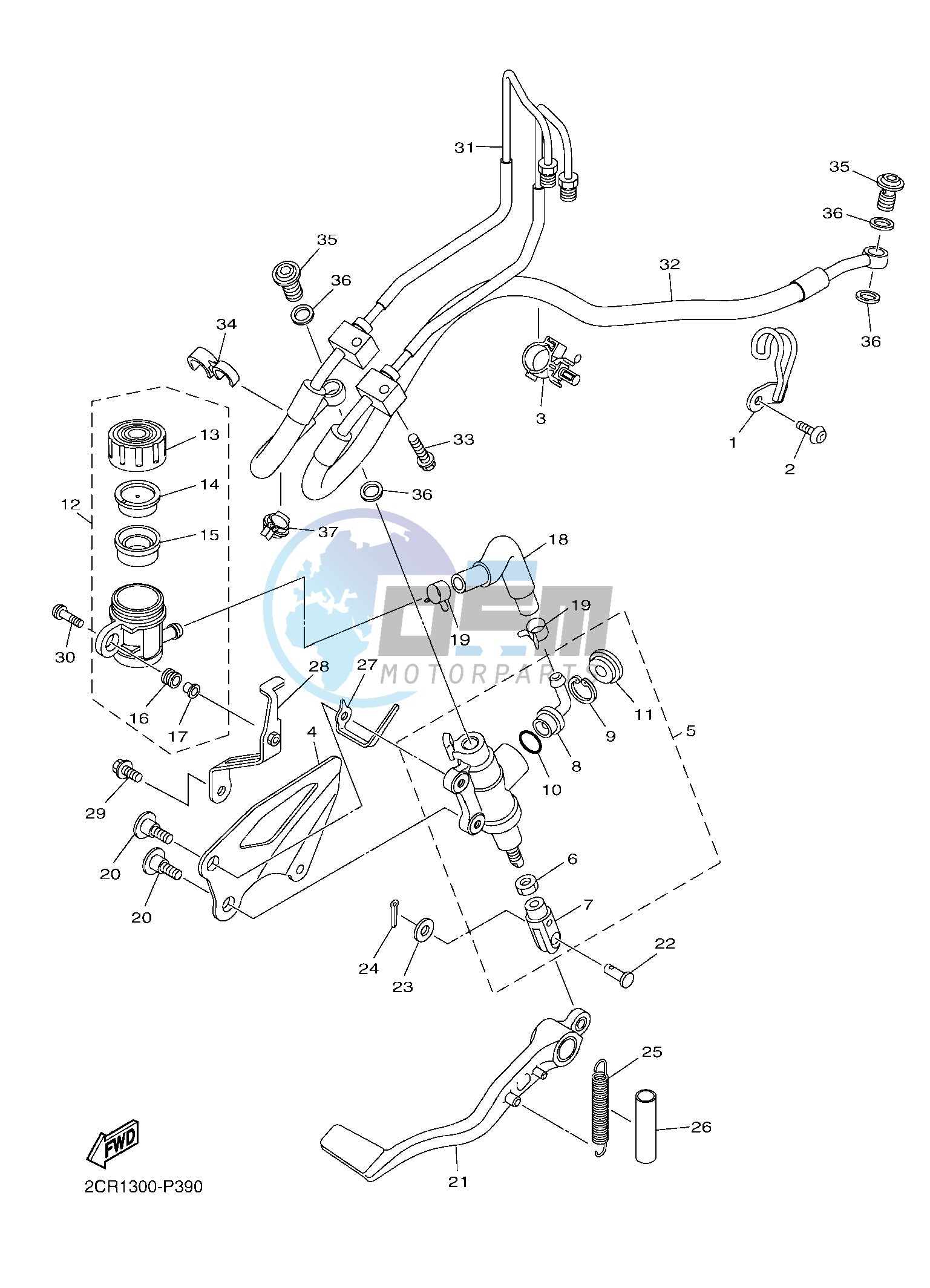 REAR MASTER CYLINDER