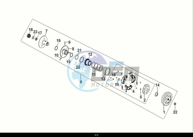 DRIVEN PULLEY ASSY