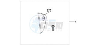 CBR1000RR9 Australia - (U / SPC) drawing FAIRING SCUFF PAD