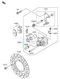 RM65 (E3) drawing FRONT BRAKE