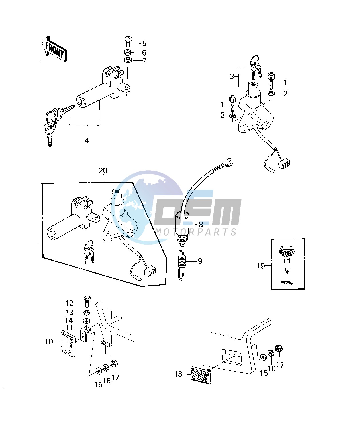 IGNITION SWITCH_LOCKS_REFLECTORS