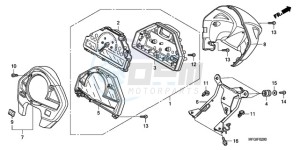 CB600F3A UK - (E / MKH ST) drawing METER