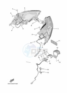 MWD300 TRICITY 300 (BX94) drawing TAILLIGHT