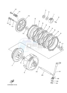 TT-R125 TT-R125LW (2CP4) drawing CLUTCH