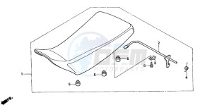 TRX350FE FOURTRAX 350 4X4ES drawing SEAT