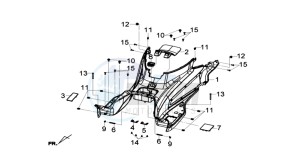 GTS 300i drawing FOOTREST