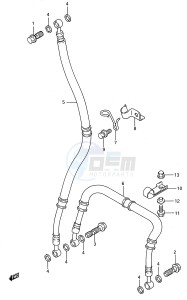 GSX-R750W (E28) drawing FRONT BRAKE HOSE (MODEL R S)